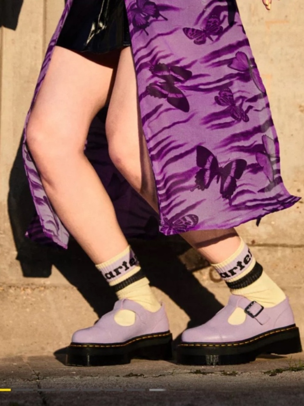 Dr. Martens Addina Quad Flower Mary Janes Lavender - Picture 2 of 11